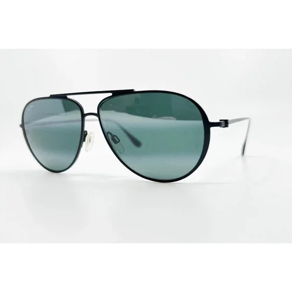 Maui Jim Shallows Black Matte Polarized Sunglasses MJ543-2M 9922